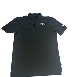 New York Jets Nike Dri-FIT Polo Shirt Men’s Size M Black NFL On-Field Gear